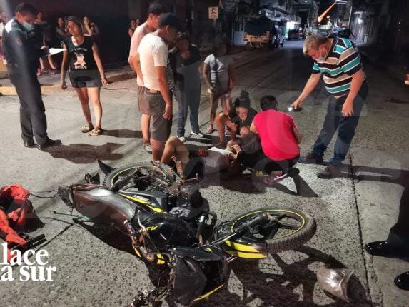 Atropellan a joven motociclista en Tampico.