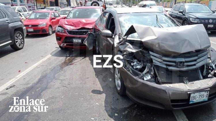Choque multiplique deja 1 lesionado y cuantiosos daños