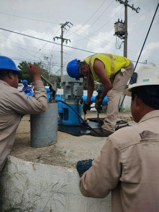 COMAPA Sur atiende mantenimiento de cárcamos automáticos