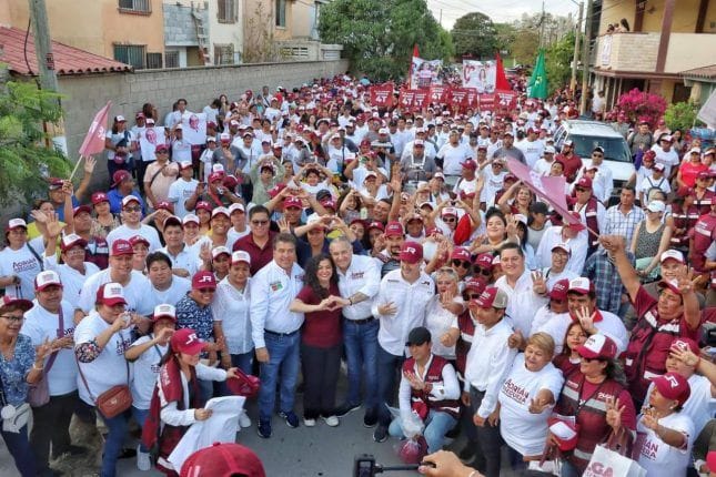 Con Olga, Adrián y JR en Madero va a arrasar Morena