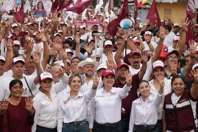 La popular colonia Morelos está con Mónica Villarreal Anaya