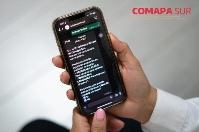 COMAPA Sur pone a disposición de sus usuarios un nuevo Asistente Virtual