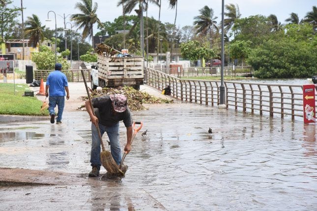 Atiende Ayuntamiento Porteño Afectaciones Causadas por Intensas Lluvias